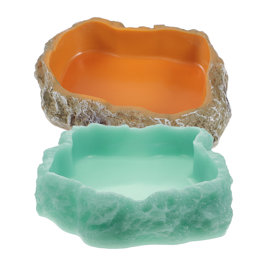 2Pcs Night Glow Reptile Food W - Water Dish Reptile review and price