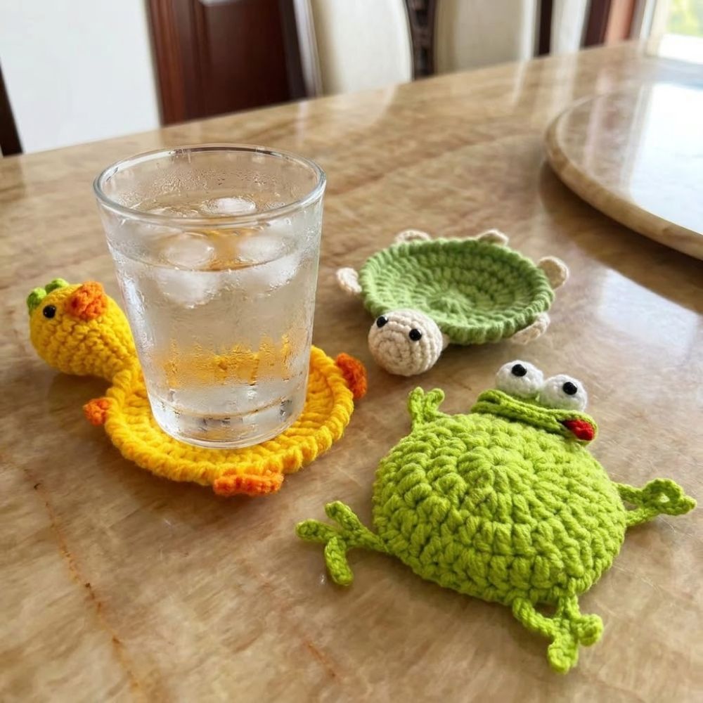 Funny Crochet Turtle Coaster H - Water Dish Reptile review and price
